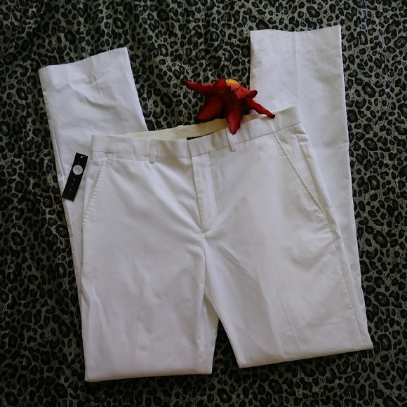 SALE! *HP* NWT Theory White Marlo Reddick Pants - Picture 2 of 7